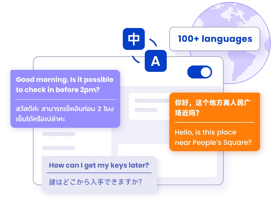 多言語ゲストへのスムーズなサポート