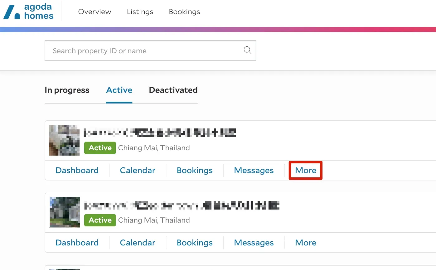 Go to Agoda Homes and choose Dingdandao EN to be the channel manager