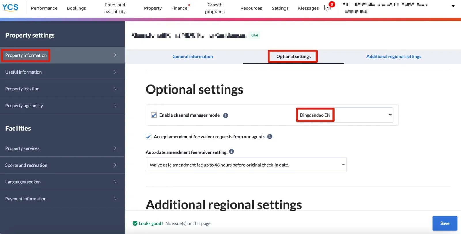 Go to Agoda YCS and choose Dingdandao EN to be the channel manager