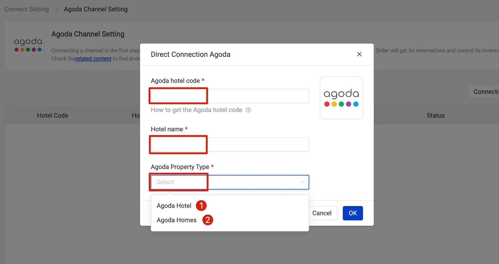 Agoda connection guide, connect Agoda with Smart Order PMS