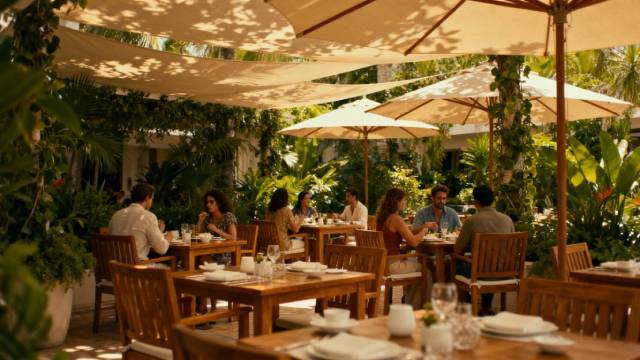 outdoor hotel restaurant