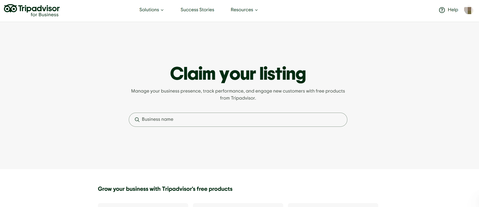 TripAdvisor Claim your listing