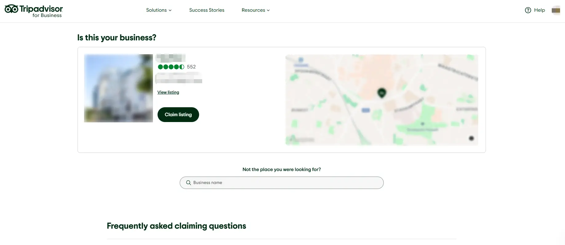 Claim an Existing Listing