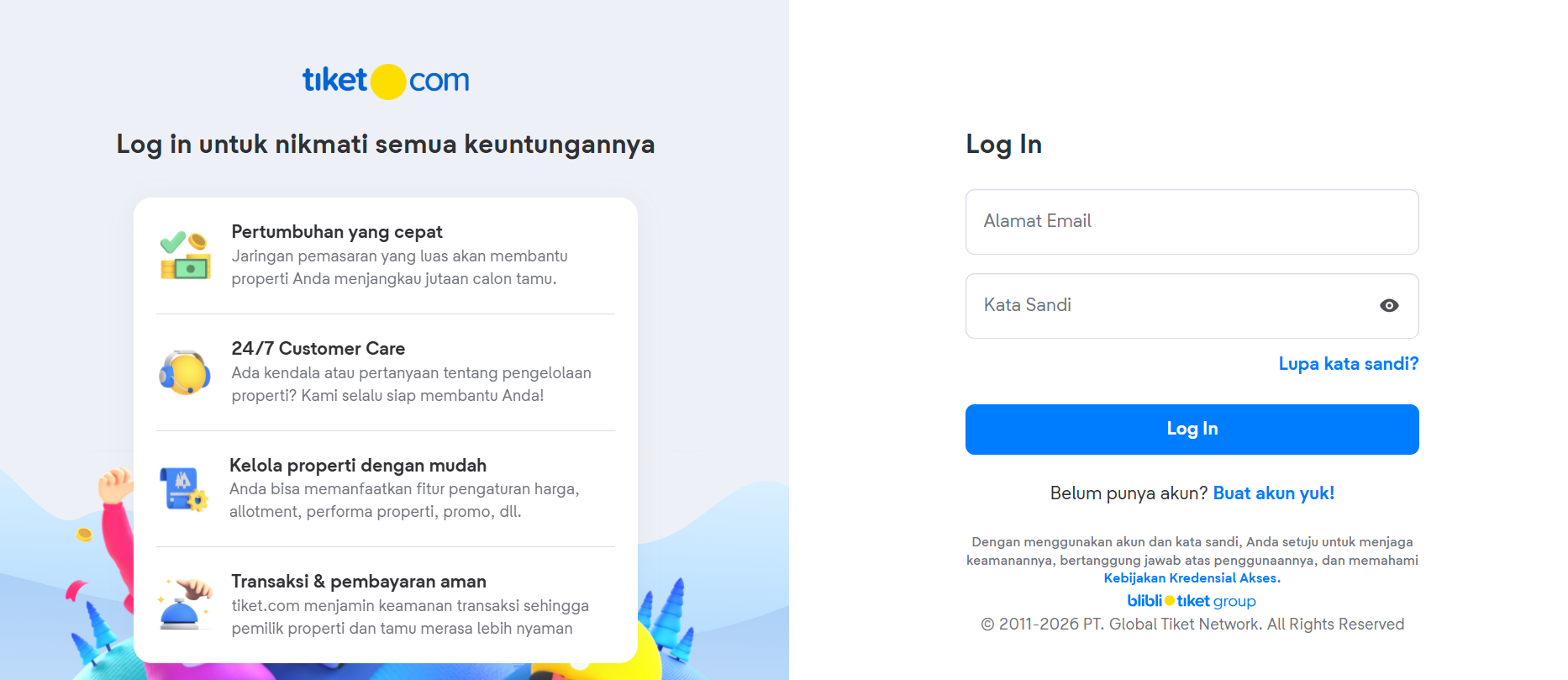Step-by-Step Tiket.com Extranet Login Guide