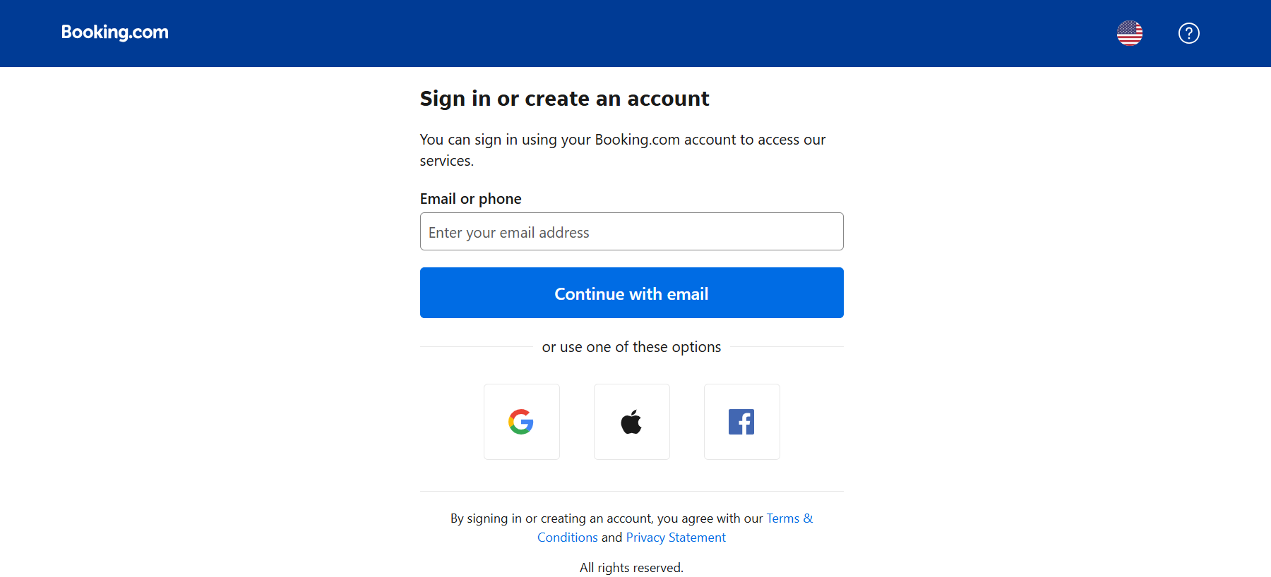 Booking.com Extranet&nbsp;sign-in page