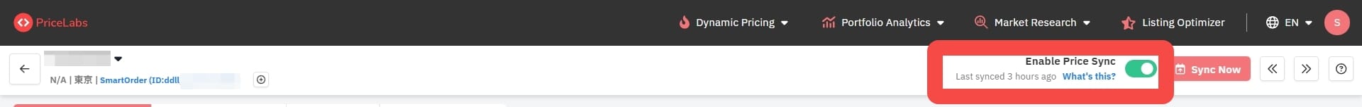 Enable Sync Prices