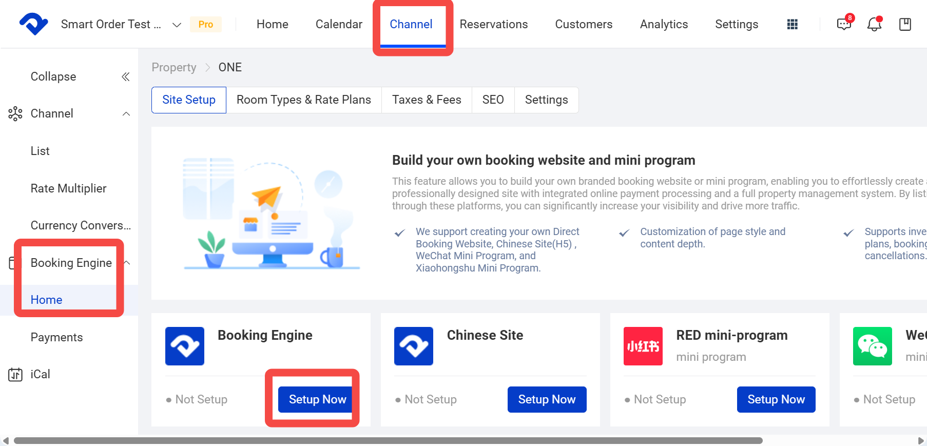 Set a Dedicated Website Domain for the Booking Engine / Chinese Site