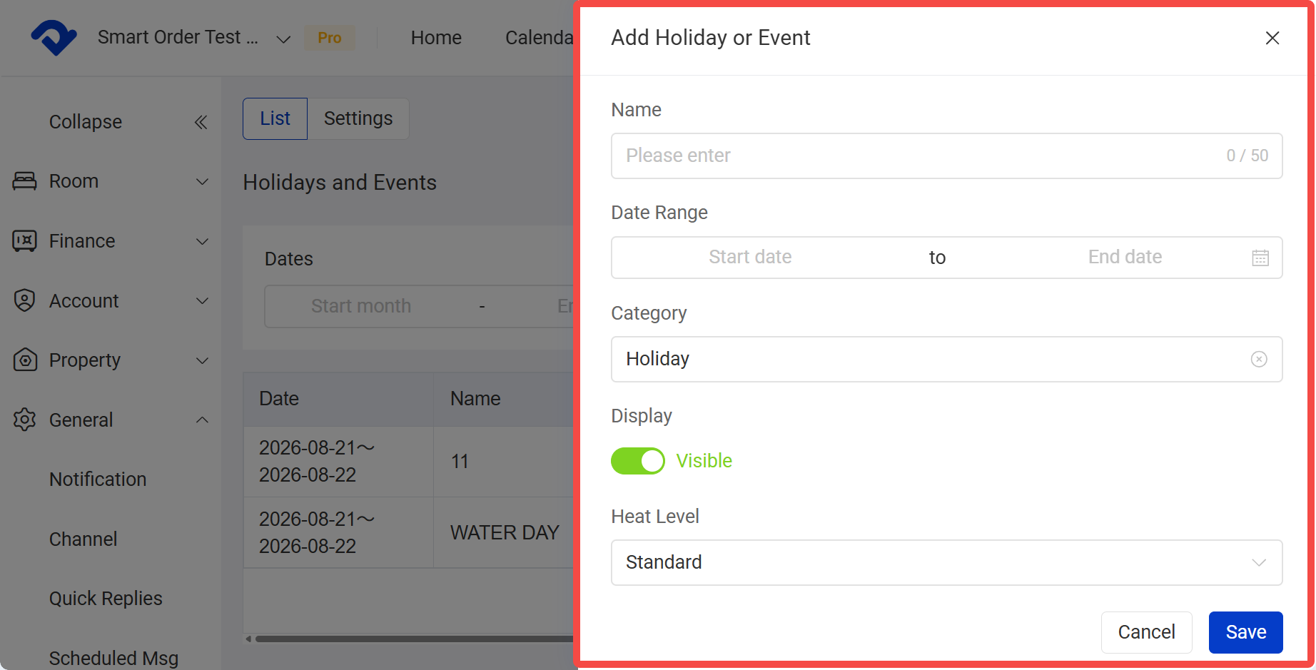 Add a Custom Holiday or Event