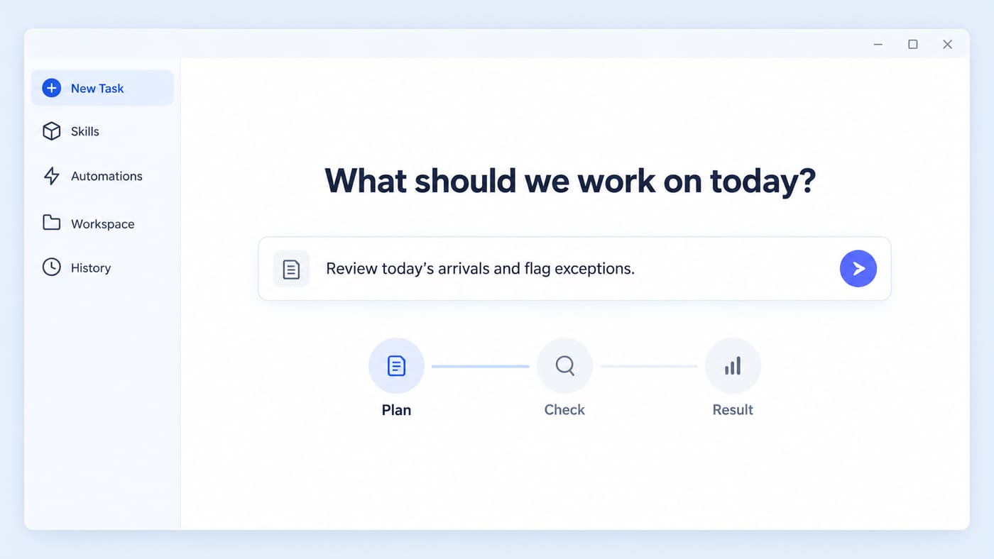 AI Desktop Acts as the Task Control Plane