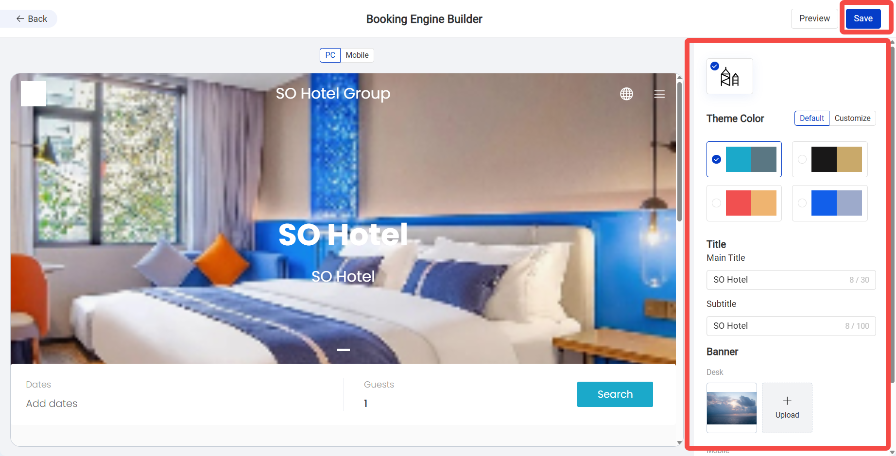 set Website Builder