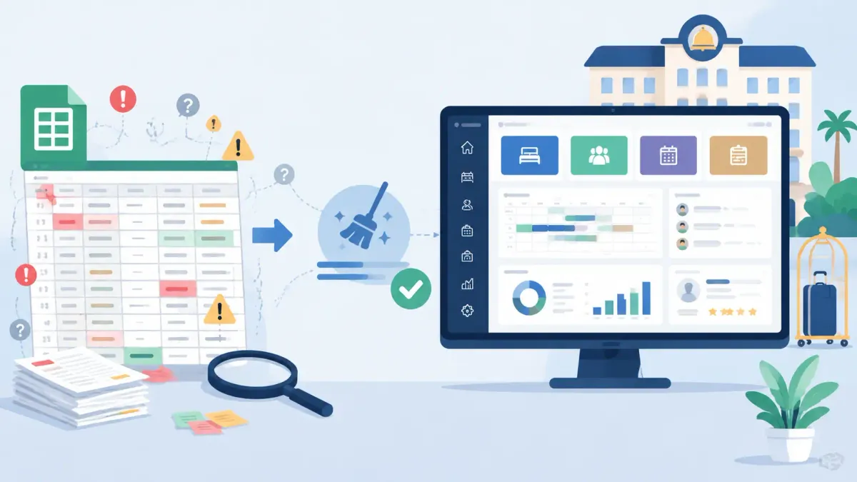 From Spreadsheet to Hotel PMS: How to Clean Your Data Before Import