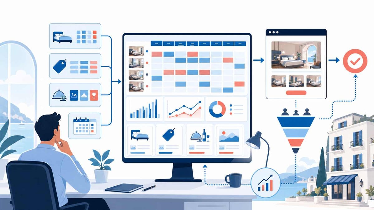 Hotel Website Booking Conversion: Where PMS and Booking Engine Data Help