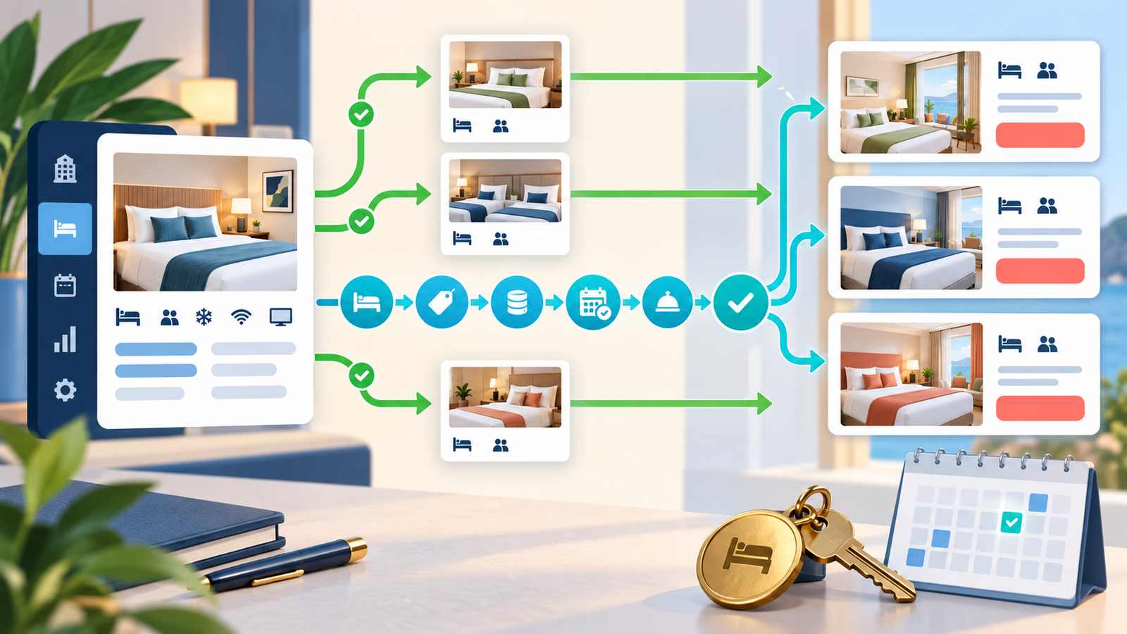 So ordnen Sie einen neuen Zimmertyp in Ihrem Hotel-Managementsystem und auf OTAs zu, ohne den Verkauf zu schließen