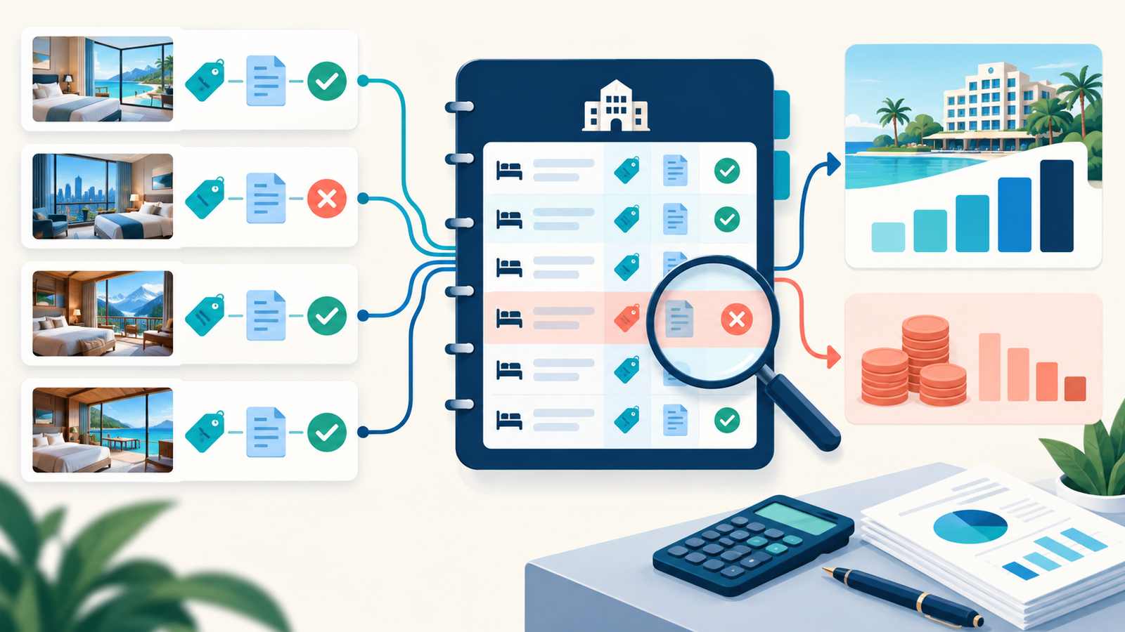 Comment rapprocher les commissions des OTA par réservation dans votre logiciel de gestion hôtelière