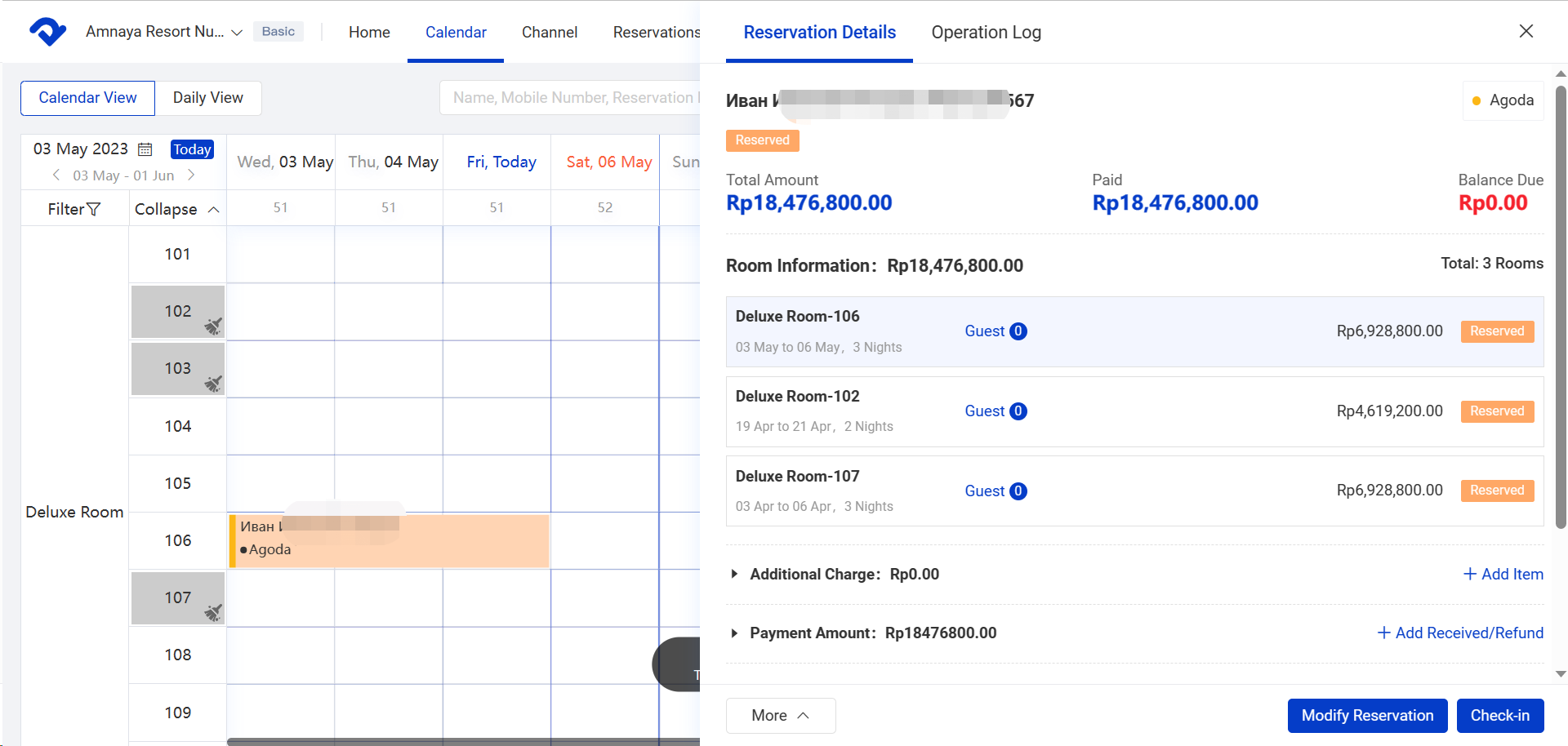 Easily View Room Reservations on the Calendar | Smart Order
