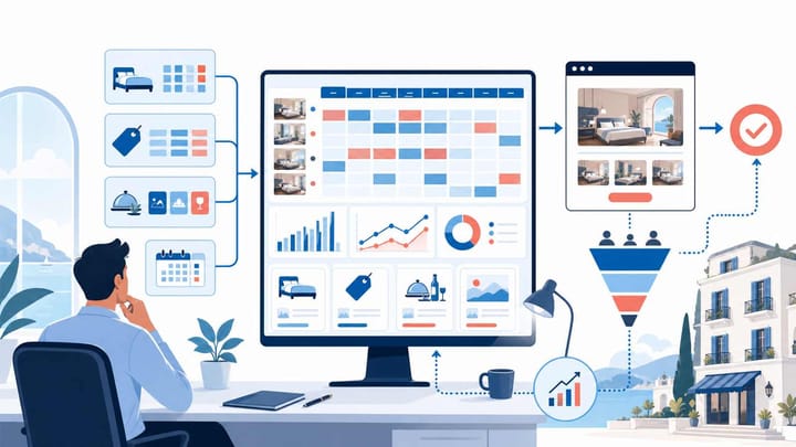 Hotel Website Booking Conversion: Where PMS and Booking Engine Data Help