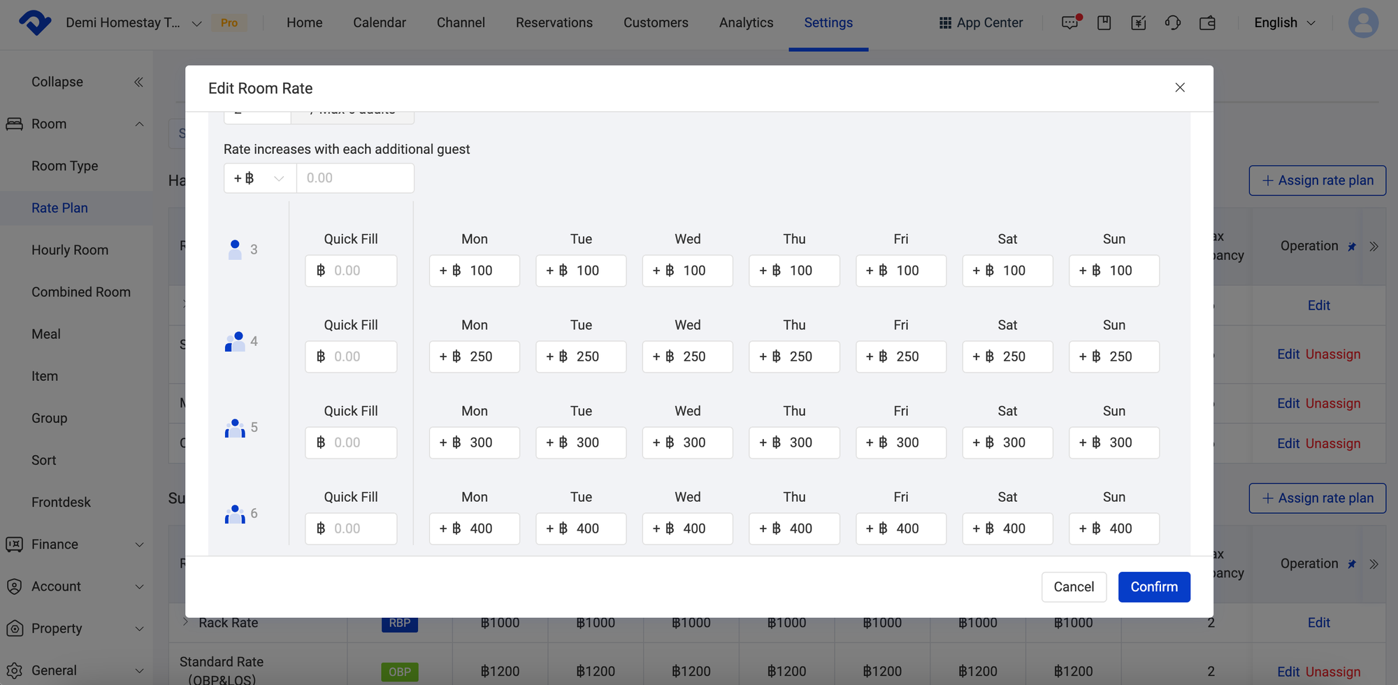 Set Multi-Tier Occupancy Pricing